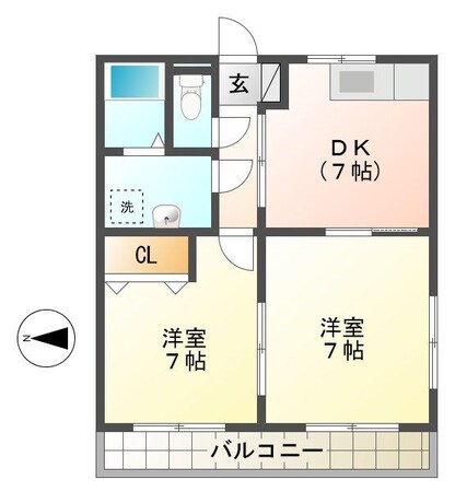 知寄町一丁目駅 徒歩5分 3階の物件間取画像